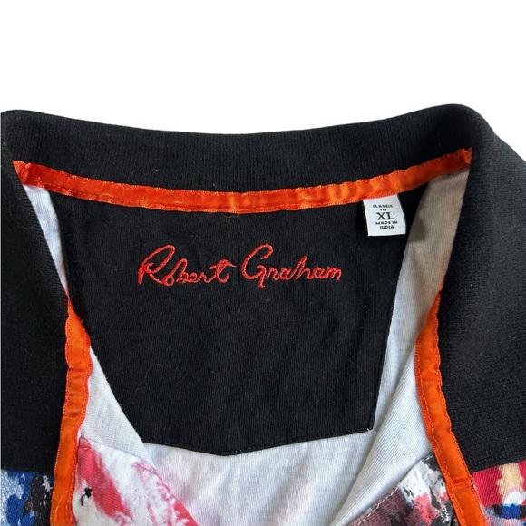 Robert Graham Multicolor Abstract Polo Cotton Golf Sz XL - Picture 7 of 10